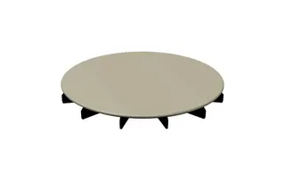 BE Ersatzteile Glasierter Ablaufdeckel BetteAir Pergamon AY 210x210x25mm