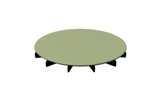 BE Ersatzteile Glasierter Ablaufdeckel BetteAir Flax AY 210x210x25mm