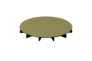 BE Ersatzteile Glasierter Ablaufdeckel BetteAir Sand AY 210x210x25mm