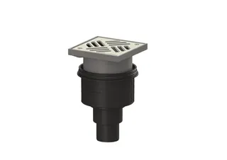 KESSEL-Boden-/Deckenablauf Ecoguss DN 50, senkrecht, Schlitzrost