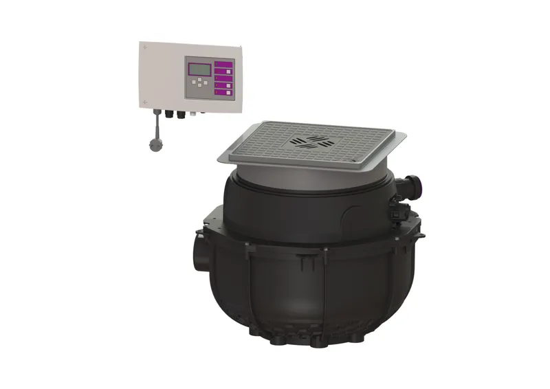 KESSEL-Hebeanlage Aqualift S Compact Duo, GTF 500, Bodenplatte
