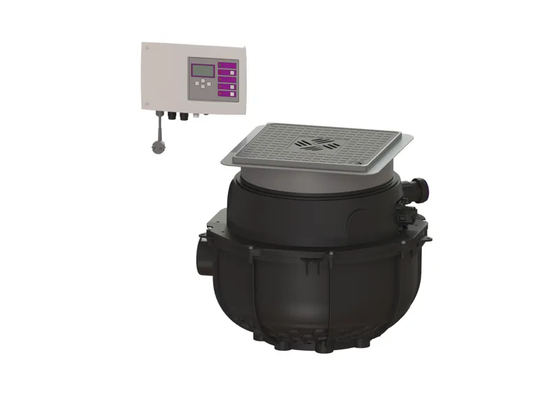 KESSEL-Hebeanlage Aqualift S Compact Duo, GTF 500, resistant, Bodenplatte
