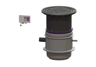KESSEL-Pumpstation Aquapump Medium Duo, GTF 1200, 800-1250 mm, Klasse D