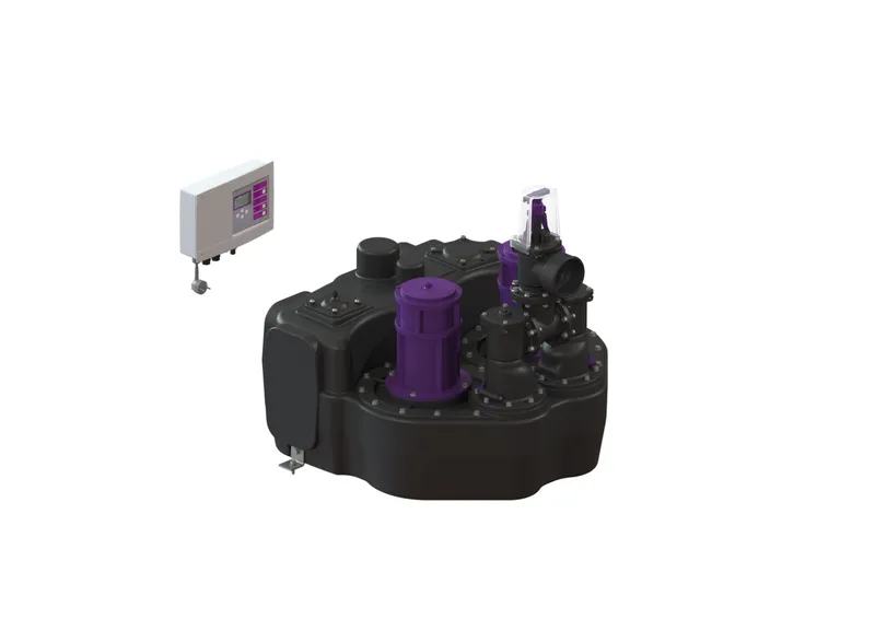 KESSEL-Hebeanlage Aqualift F Duo Comfort, SPF 1400-S1, Schieber