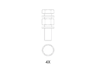 KESSEL-Schraubenset für Guss-Formteile DN 80/DN 100, M16x65 – Bild 2