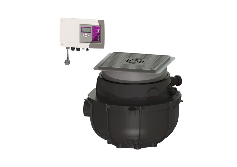 KESSEL-Hebeanlage Aqualift S Compact Duo, GTF 1200, resist., Bodenpl., schw.