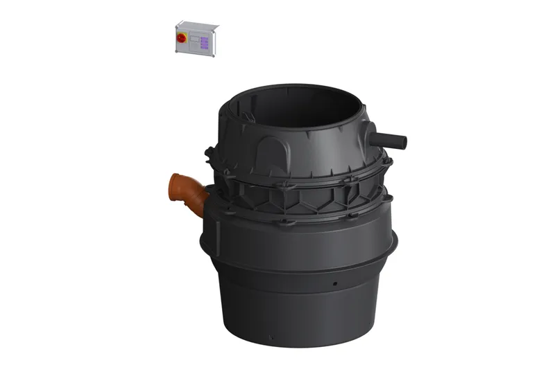 KESSEL-Pumpstation Aquapump XL Tronic, SPF 3000-S3, niedrigster Einbau