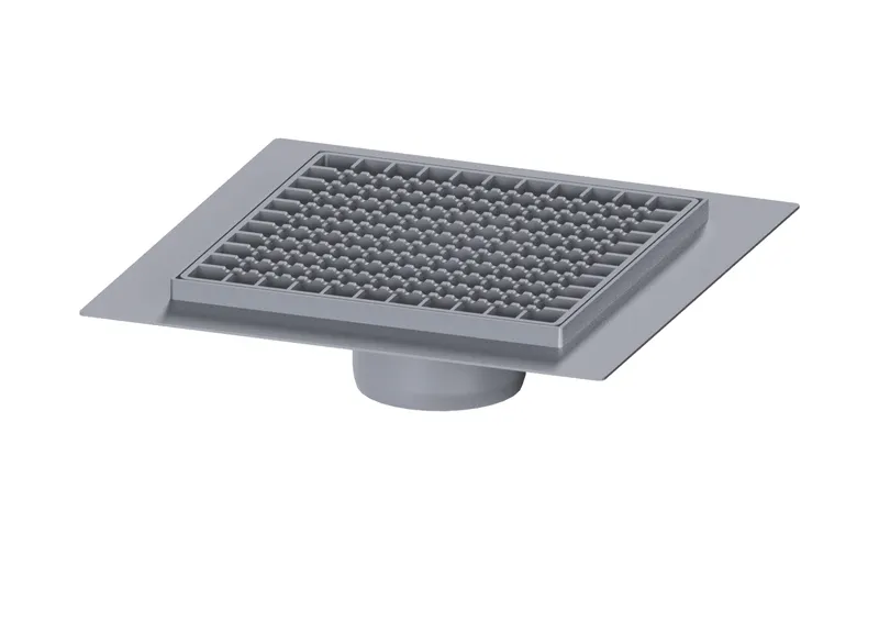 KESSEL-Aufsatzstück Ferrofix Klebeflansch H:15mm,300x300mm,Gitterrost