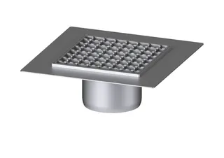 KESSEL-Aufsatzstück Ferrofix Klebeflansch H: 6mm,200x200mm,Gitterrost
