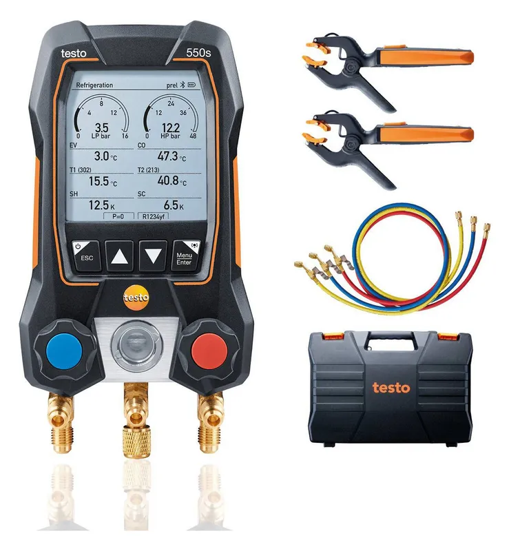 Testo 550s Smart-Set mit Füllschläuchen