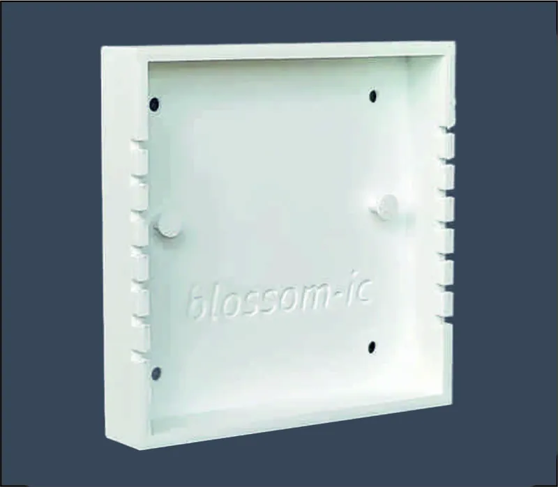 blossom-ic Aufputzbox zum Kleben für Batterieraumthermostate