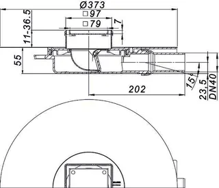 Bodenablauf DallDrain Ind. Plan OM, DN 40, 100 x 100 mm – Bild 5