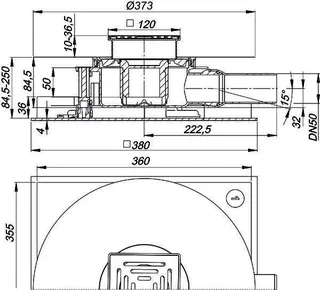 Bodenablauf-Set DallDrain Select, DN 50, 120 x 120 mm – Bild 5