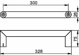 Keuco Haltegriff REVA 12807 328mm verchr. – Bild 2