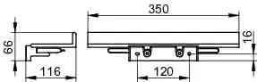 Keuco Duschablage REVA 12859 m.integriertem Glasabzieher sw – Bild 2