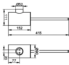 Keuco Bürstengarnitur REVA 12864 sw – Bild 2