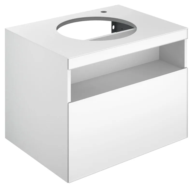 Keuco WUB m.Ausz. Stageline 32855 Hahnl.re. Sd./Bel. 650x550x490mm vulk.