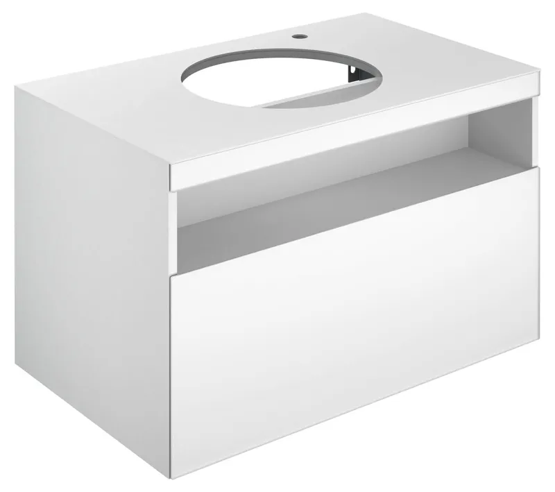 Keuco WUB Stageline 32865 m.Ausz. Hahnl.re. 800x550x490mm inox