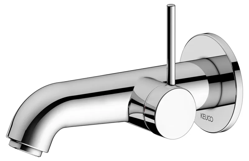 Keuco EHM-Waschtisch-Mischer UP IXMO 59516 Wandm./Ausf.rd. Ausl.165mm/Soft verchr.