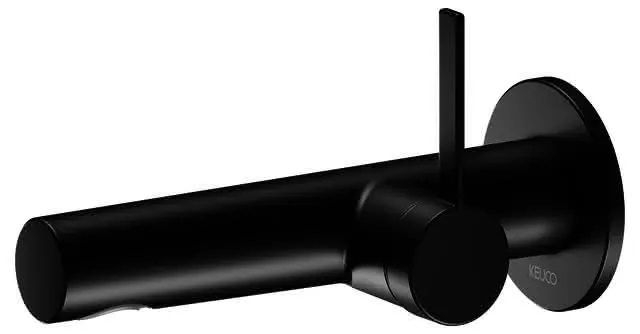 EHM Waschtisch-Mischer rund Wandmontage, 187mm more4YOU, schwarz