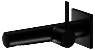 EHM Waschtisch-Mischer eckig Wandmontage, 187mm more4YOU, schwarz – Bild 2