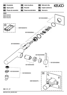 EHM Waschtisch-Mischer eckig Wandmontage, 265mm more4YOU, schwarz – Bild 4