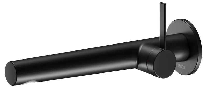 EHM Waschtisch-Mischer rund Wandmontage, 265mm more4YOU, schwarz
