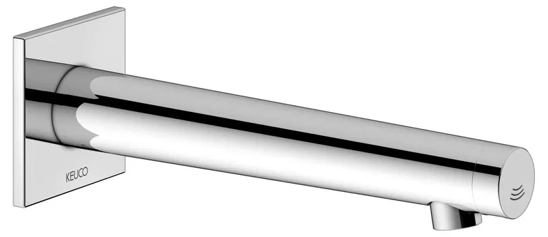 Keuco Elektronik-Waschtisch-Mischer IXMO 59517 Wandm. UP, eck. Ausl.225mm verchr.