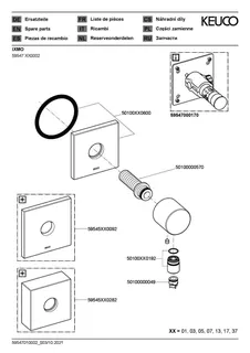 Keuco Schlauchanschl. DN15 IXMO 59547 eck. sw – Bild 3