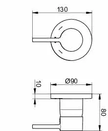 Keuco EHMmischer UP DN15 IXMO 59551 m.rd. Rosette/Soft verchr. – Bild 2