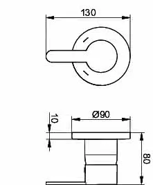 Keuco EHMmischer UP DN15 IXMO 59551 m.rd. Rosette/Flat verchr. – Bild 2