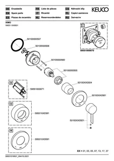 Einhebelmischer Fertigset, Rosette rund more4YOU, sw – Bild 4