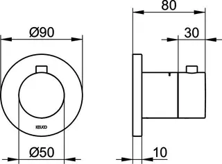 Thermostatarmatur UP DN15 more4YOU, rund. sw – Bild 3