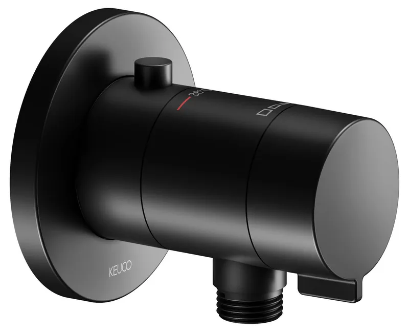 Thermostat m. Schlauchanschluss more4YOU, rund, sw
