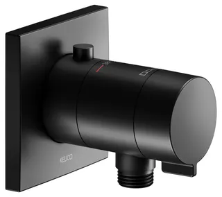 Thermostat m. Schlauchanschluss more4YOU, eckig, sw