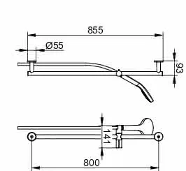 Keuco Brause-Set rund IXMO 59587 855mm sw – Bild 2