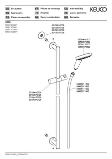 Keuco Brause-Set rund IXMO 59587 855mm sw – Bild 3