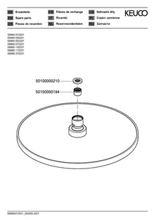 Keuco Kopfbrause 59886 rd. 250mm Alu-fin. – Bild 3