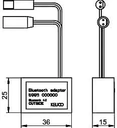 Keuco Bluetooth Adapter Arm.-Zubehör 59911 f.Elektronikarmaturen – Bild 2