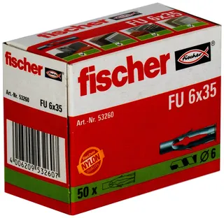 Universaldübel FU 6x35 Fischer VE 50 – Bild 2
