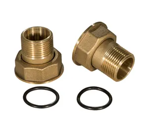 KSB Pumpenverschraubungen Rp 1" A auf G 1 1/4" (2 Stück)