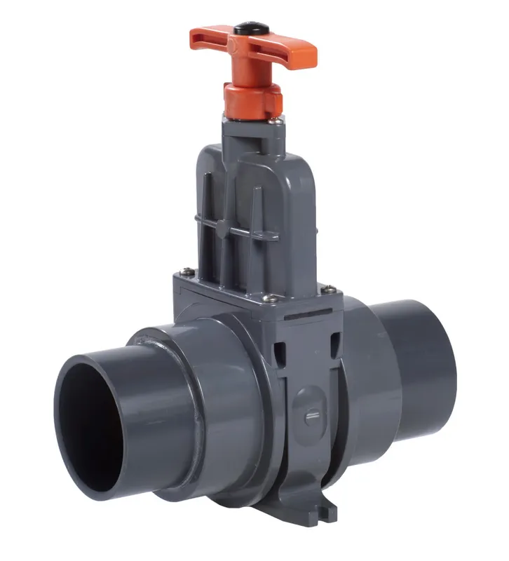 KSB Absperrschieber PVC DN 100, PN 1, mit Anschlussstutzen
