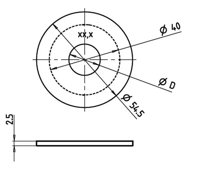 KSB Lochblende Fließdruckreduzierung 2 bar bei 100 l/min