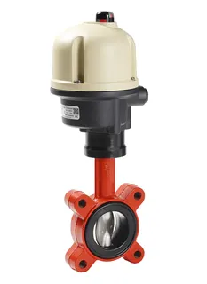 KSB Einklemm-Absperrklappe BOAX-SF m.E-Antrieb AQ3L 24 V PN 10/16 DN 65