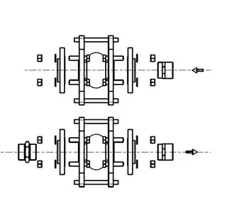 KSB Anschlussset DN 80 / DN 80, Typ 50 PN 16, m. Längenbegr. – Bild 2