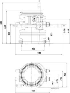 KSB Hebeanl. AmaDrainer Box 1 B 405/35 Überflur, mit AmaDrainer A 405 SE/35 – Bild 2