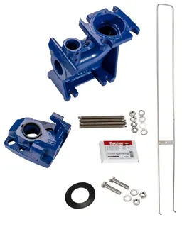 KSB Stationäres Aufstellset, Bügelausf. DN50-DN3, Einbautiefe 1,5 m, schräg