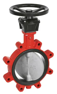 KSB Absperrklappe BOAX-SF,Gewindeflansch Getriebe MA12, PN10/16 DN125, EPDM