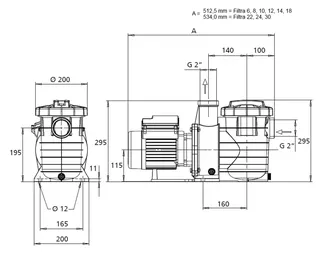 KSB Umwälzpumpe Filtra N 8 D mit Drehstrommotor, IE2 – Bild 2