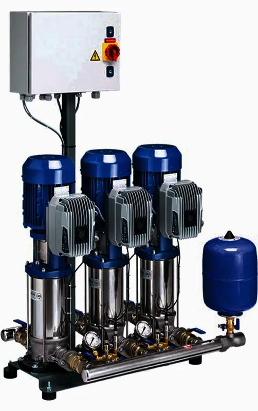 KSB Druckerh. DeltaBasic MVP 3-10/04 mit 3 Movitec 10/04, 1,5kW, Zulauf M